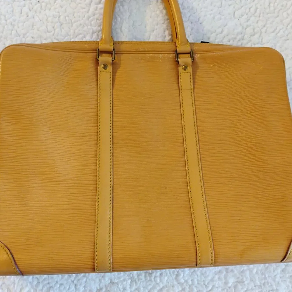 Louis Vuitton Epi Leather Porte Documents Travel Briefcase Men Women